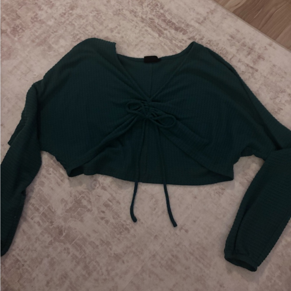 UO Green Long Sleeve Women's Going Out Top